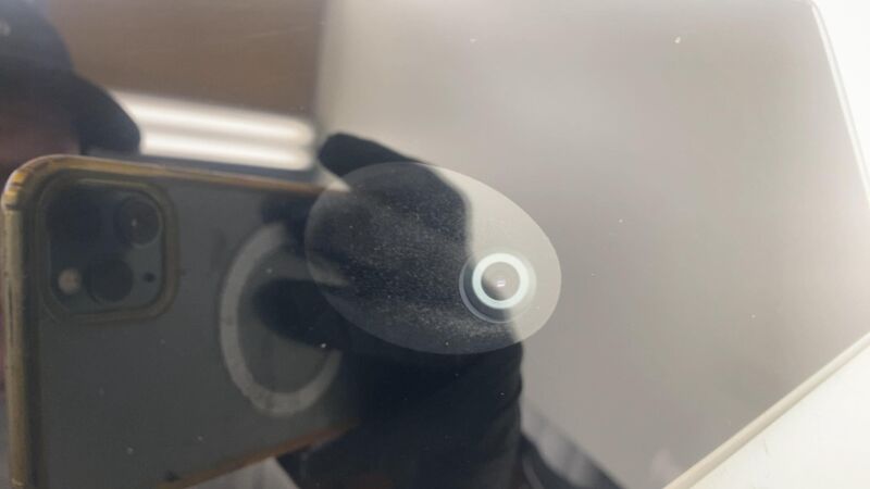 1092306 00 E ⭕16-20 Model S Driver Side B-Pillar Glass Applique & Camera Left LH 1092306-00-E