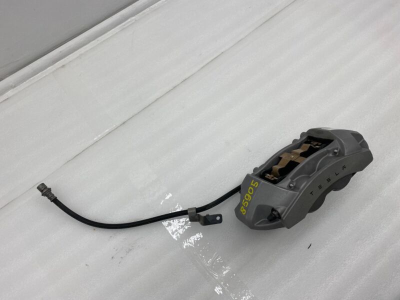 2017-2023 Tesla Model 3 M3 Front Driver Side Caliper w/ Brake Hose Line Left OEM