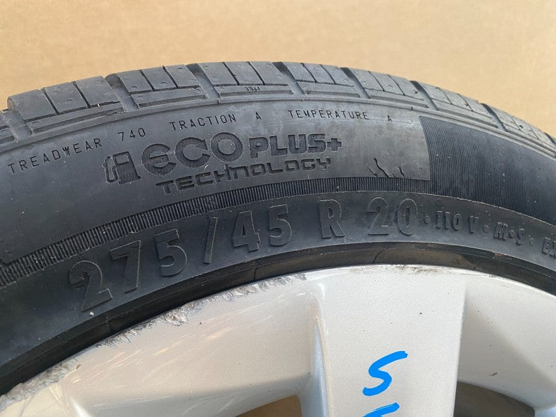 1027245 00 C 2016-2020 Tesla Model X 20" Wheel Rim 20x9.5 +40MM Continental Tire 275/45R20 x3