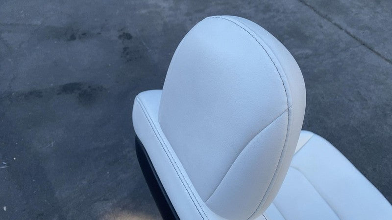 ⭕ 2017-2023 Tesla Model 3 Y Front Driver Side Seat Cushion Left White Assembly