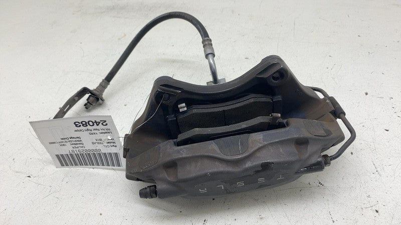 ⭕ 12-20 Tesla Model S MS Rear Passenger Side Caliper w/ Brake Hose Lin