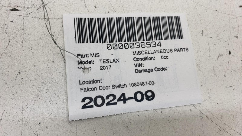 108048700A ⭕ 2016-2020 Tesla Model X Rear Falcon Door Open Switch Assembly OEM 1080487-00-A