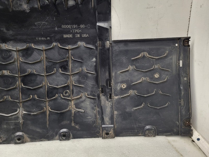 600819100C ⭕ 2012-2015 Tesla Model S Rear Under Tray Splash Aero Shield Cover 6008191-00-C