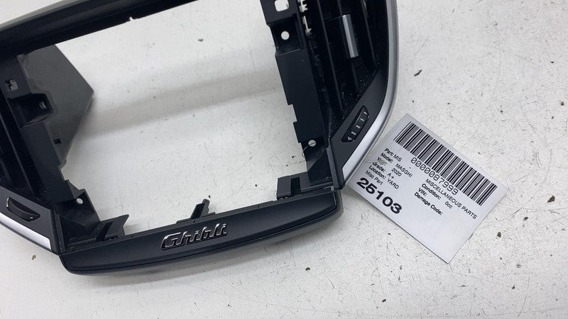 670066392 ⭕ 17-20 Maserati Ghibli Front Dash Center Display Screen Bezel Panel 670066392