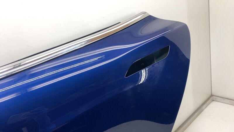 2012-2015 Tesla Model S MS Rear Driver Side Door Shell Panel Left LH Blue - PPSB