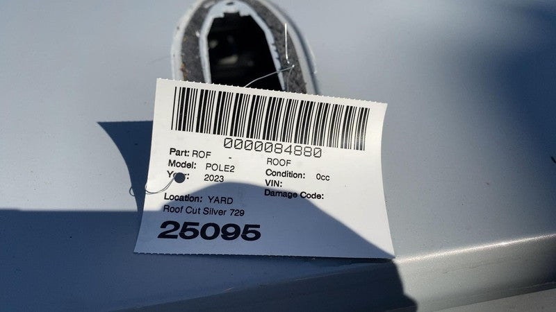 ⭕ 2021-2024 Polestar 2 PS2 Sunroof Structural Panel Moonroof Cutout Silver - 729