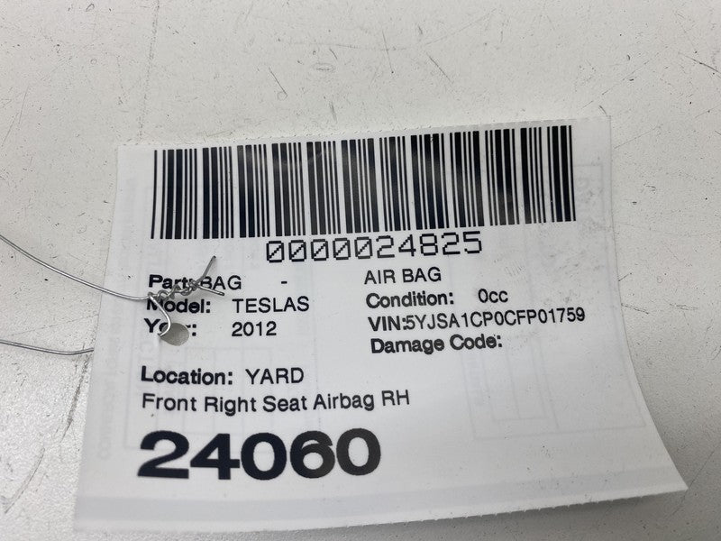 ⭕ 2012-2017 Tesla Model S MS Front Passenger Side Seat Airbag Right 10