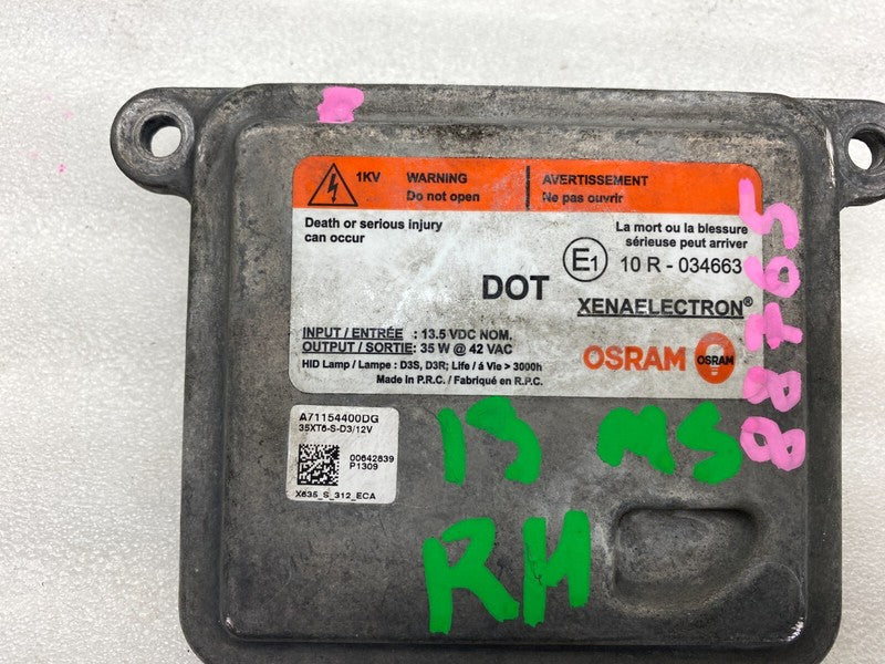 E1 10R-034663 ⭕ 12-15 Tesla Model S Front Right Headlight HID Head Lamp Ballast Control Module