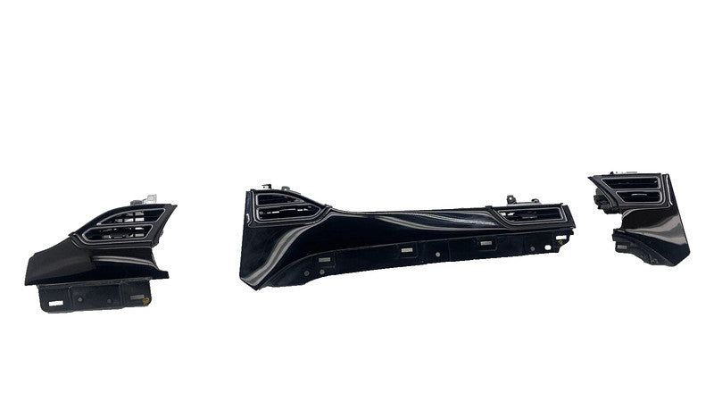 ⭕ 12-15 Tesla Model S MS SET of Dash A/C Air Vent Outlet Trim Panel 10