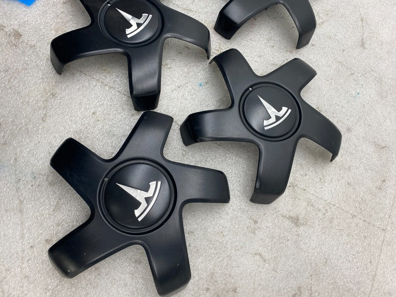 1044234 B ⭕ 17-23 Tesla Model 3 Wheel Center Machined Hub Cap Cover Black 1044234-00-B x4