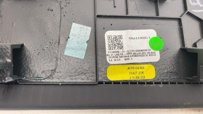 156300400B ⭕ 21-23 Tesla Model S X Front Left Dash Instrument Panel Trim Cover 1563003-01-E