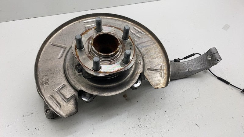 104412200E 17-23 Model 3 Front Left Spindle Knuckle w/ Wheel Hub & Shield RWD 1044311-00-E