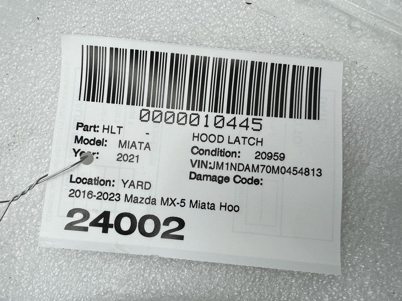 2016-2023 Mazda MX-5 Miata Hood Latch Release Lock Unit Switch Release Cable MX5