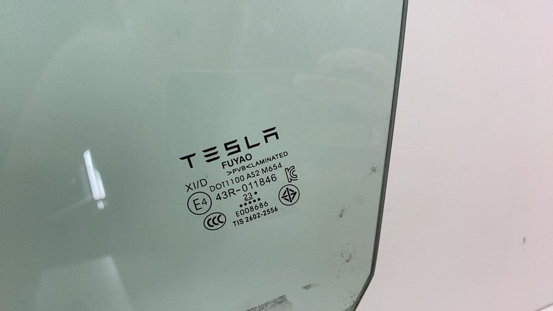 E4 43R-011846 ⭕ 24-25 Model 3 Front Driver Side Highland Door Window Glass Left LH Double Pane