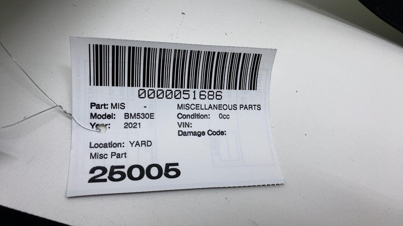 521070-10 2017-2023 BMW 530e Front & Rear Left A + B + C-Pillar Upper Trim Cover Panel LH