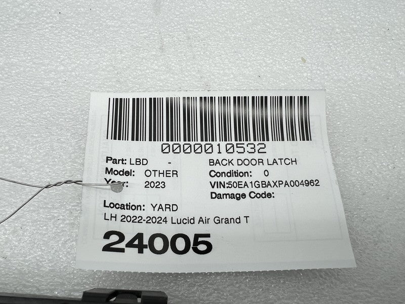 P11 C64030 03 ⭕2022-2024 Lucid Air Rear Driver Side Door Lock Latch Left LH Assy P11-C64030-03