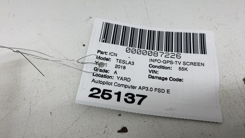 ⭕ 17-23 Tesla Model 3 Auto Pilot Assist Self Drive Computer Control 14