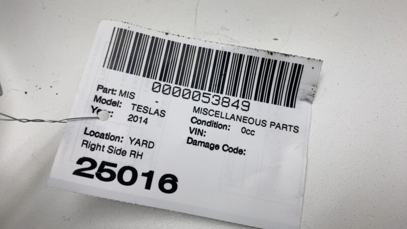 1048259 03 A 2012-2020 Tesla Model S Front Passenger Side 1st Row Seat Belt & Retractor Right