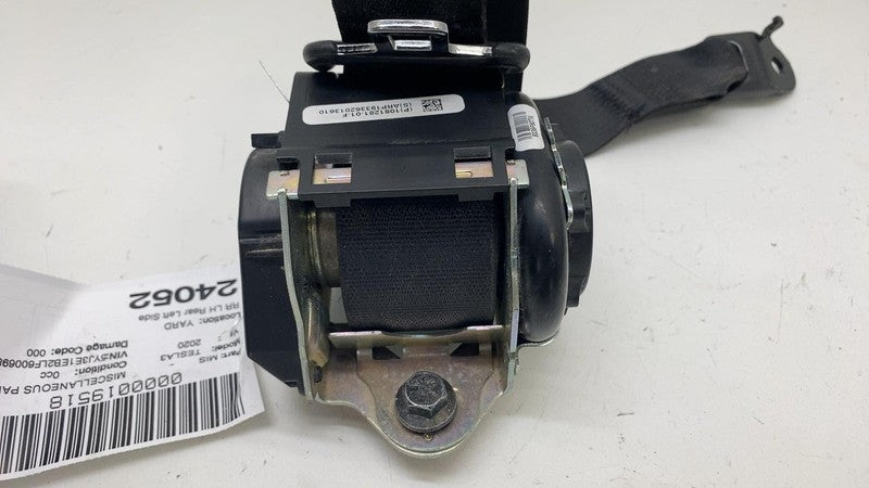 108128101F ⭕ 2017-2023 Tesla Model 3 Rear Left Side 2nd Row Seatbelt Retractor 1081281-01-F