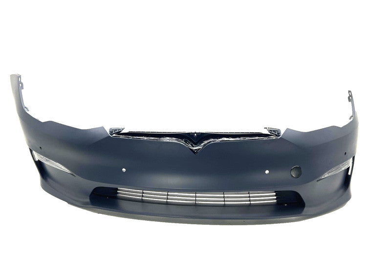 1750101S0D ⭕21-23 Tesla Model S Front Bumper Cover w/ Foglight Primed Assembly 1750101-S0-D