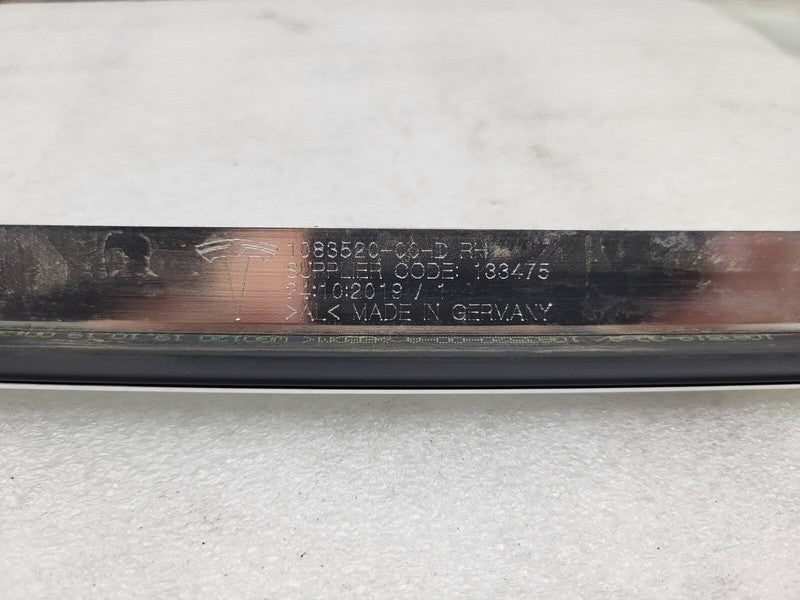 108352000D ⭕ 2017-2020 Tesla Model 3 Upper Bright Trim Mold Roof Molding Right 1083520-00-D