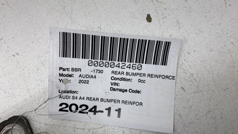 ⭕ 2017-2024 Audi S4 A4 Rear Bumper Reinforcement Carrier Impact Bar Assembly OEM