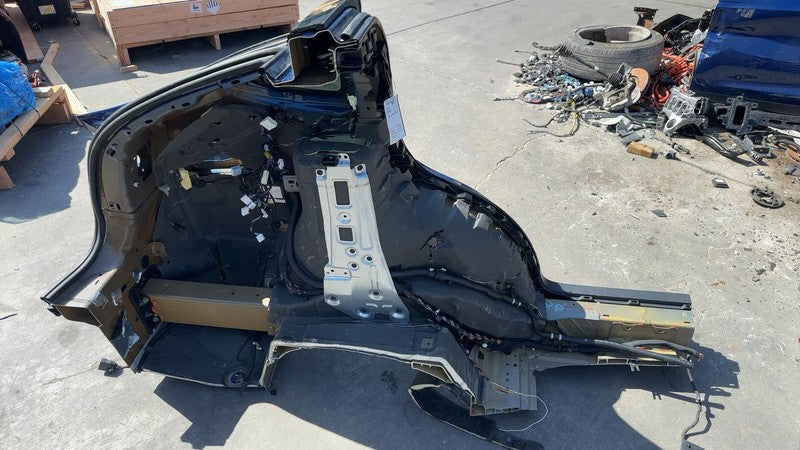 ⭕ 16-20 Tesla Model X Rear Quarter Fender Frame Panel Cut Out Left Blue - PPSB