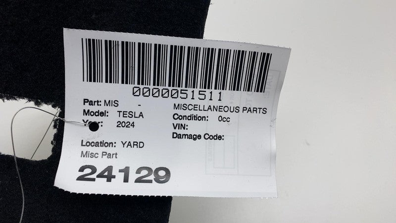 187785377D 2024-2025 Tesla Cybertruck Front Driver Side Pedal Trim Carpet Left 1877853-77-D