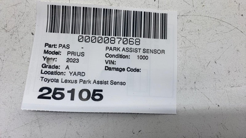 89341-K0060 ⭕23-24 Toyota Prius Rear Bumper PDC Parking Assist Sensor Silver 1L0 89341-K0060