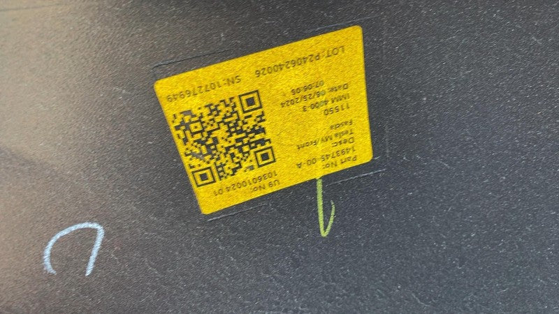 ⭕ 2024 Model Y MY Front Bumper Cover Red PR01 Non-Park Sensor Type 149