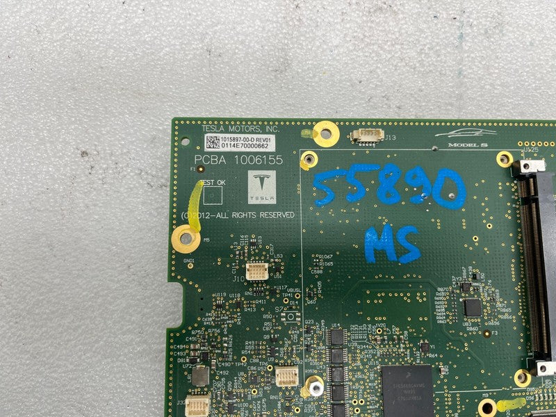⭕ 2012-2020 Tesla Model S Media Control Unit MCU Motherboard Assy 1015