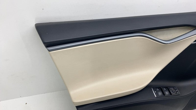 ⭕ 12-20 Tesla Model S Front Driver Side Interior Door Panel Trim Card
