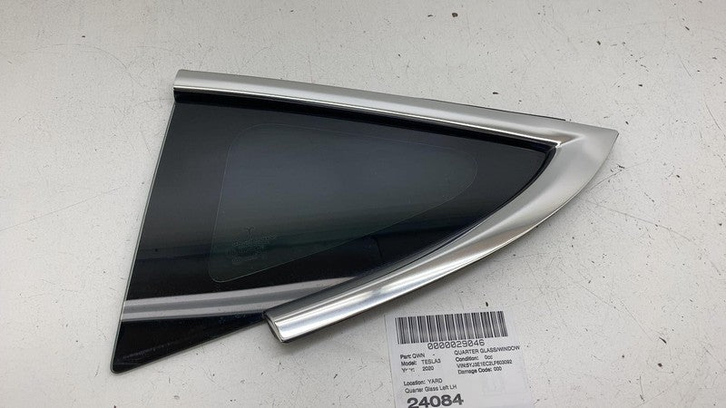 1080703-00 ⭕ 2017-2020 Tesla Model 3 Rear Side Quarter Fixed Window Glass Left OEM 1080703