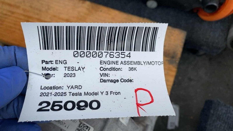 1120960 10 H ⭕ 21-25 Tesla Model Y MY Front Drive Unit Engine Electric Motor AWD 1120960-10-H
