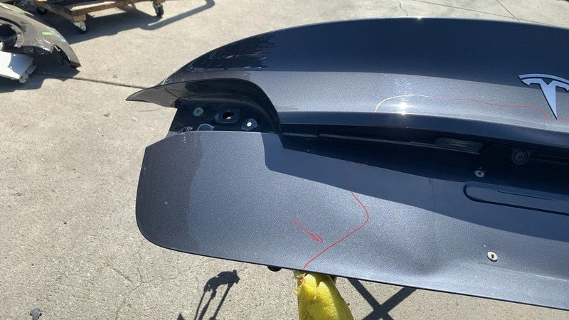⭕17-20 Tesla Model 3 Rear Trunk Tailgate Liftgate Deck Lid Shell Panel Gray PMNG