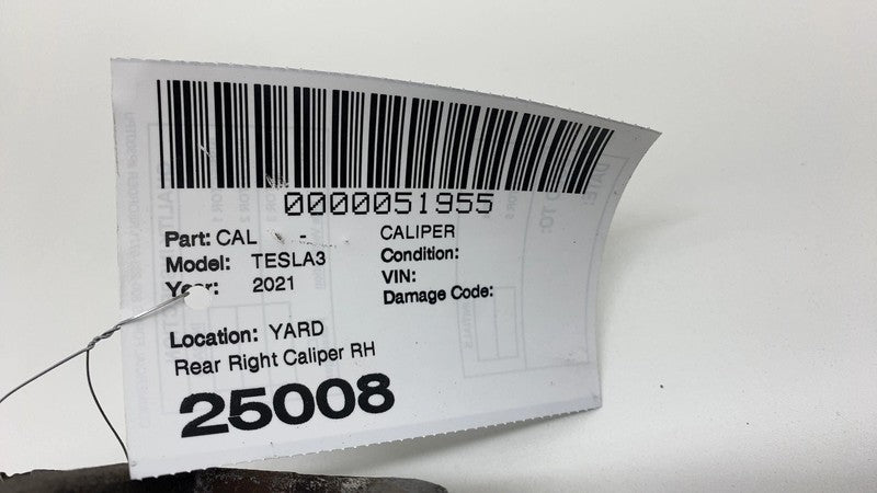1044624-00-H ⭕ 2017-2025 Tesla Model 3 Rear Right Caliper + Brake Hose Line BASE 1044624-00-H