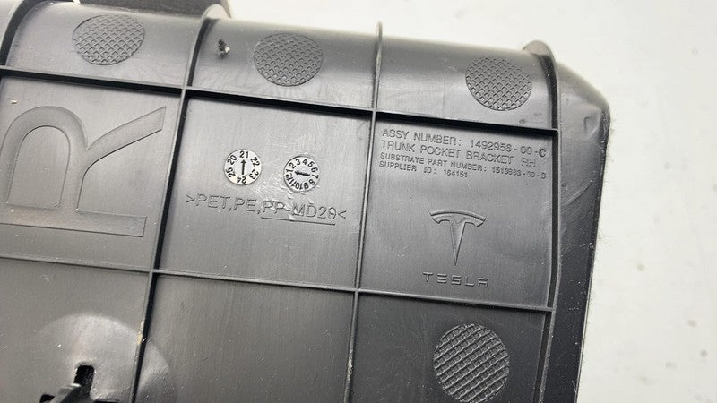 ⭕ 2020-2023 Tesla Model Y MY Rear Right Trunk Pocket End Bracket RH 14