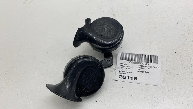 ⭕ 2017-2023 Tesla Model 3 M3 High + Low Pitch Tone Horn w/ Bracket 148
