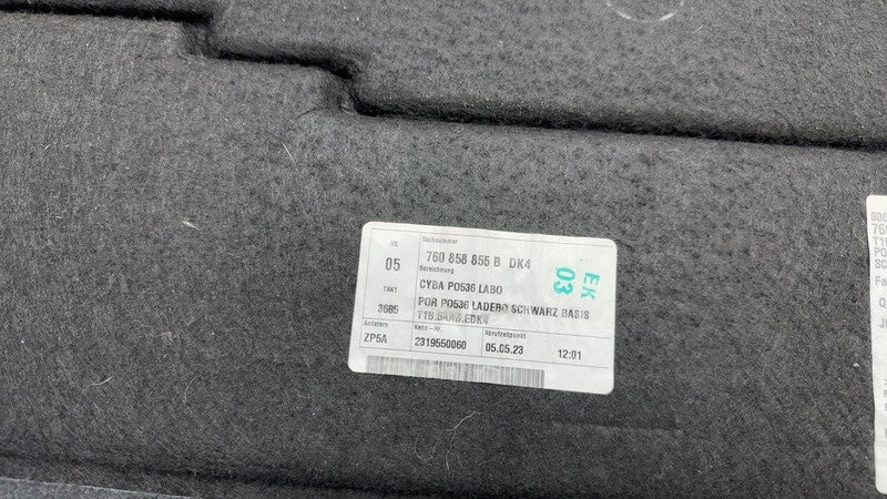 760 858 855 B ⭕ 2024 Porsche Cayenne Rear Trunk Cargo Carpet Cover Panel Trim Black 760858855B