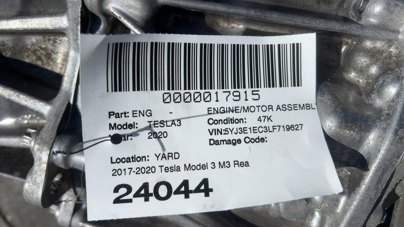 1120980-00-G ⭕ 2017-2023 Tesla Model 3 Rear Drive Unit Motor w/ Suspension Assy 1120980-00-G