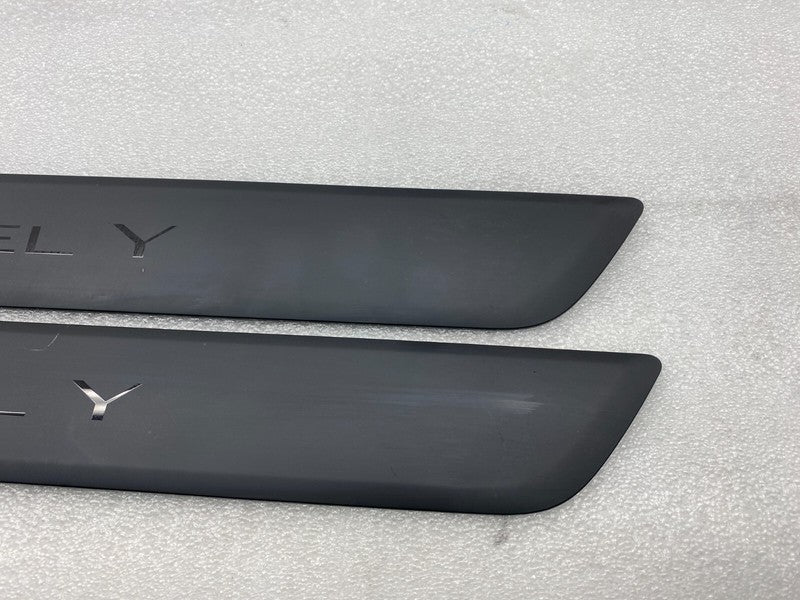 ⭕ 20-24 Model Y Front Left & Right Door Sill Scuff Plate Cover Trim 14
