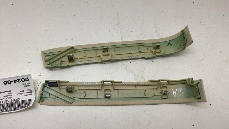 ⭕2016-2020 Model X Rear Left & Right Falcon Door Trim Molding Cover 10