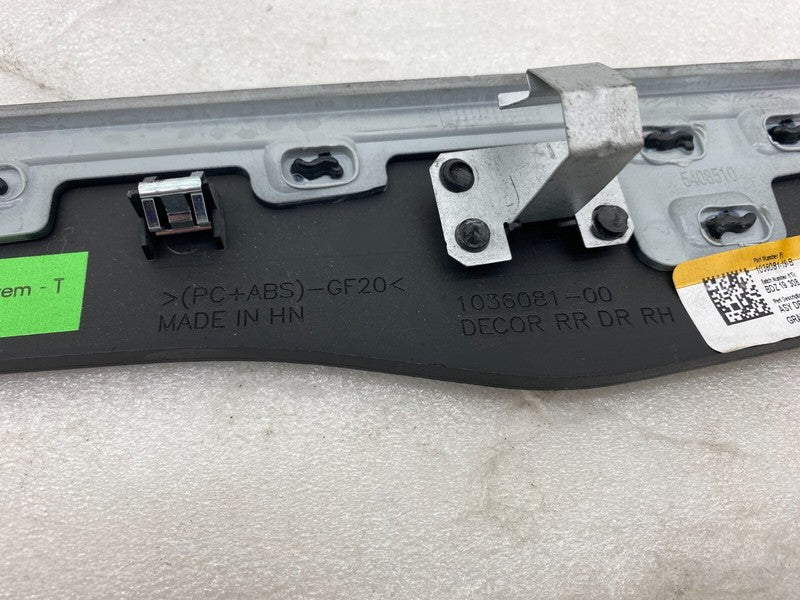 103608119B ⭕ 16-20 Model X SET of Front & Rear Left & Right Door Molding Trim 1035788-19-C