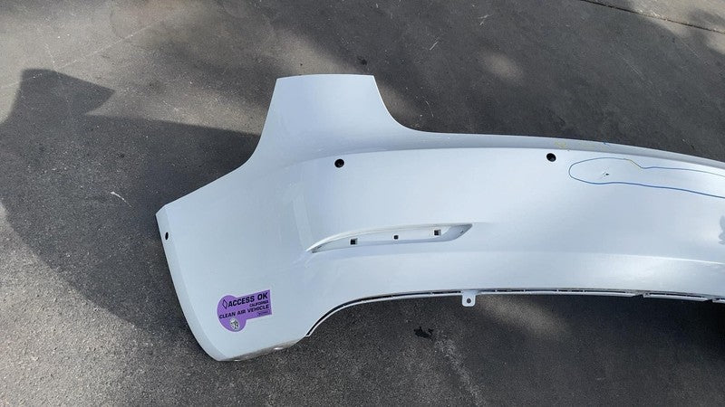 ⭕ 2017-2022 Tesla Model 3 Rear Bumper Cover w/ Park Sensor Holes Assy White PPSW