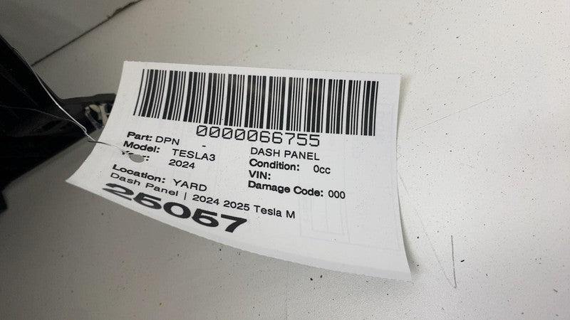 1728461-00-D ⭕ 24-25 Tesla Model 3 Front Dash Dashboard Instrument Panel Trim Cover Assembly