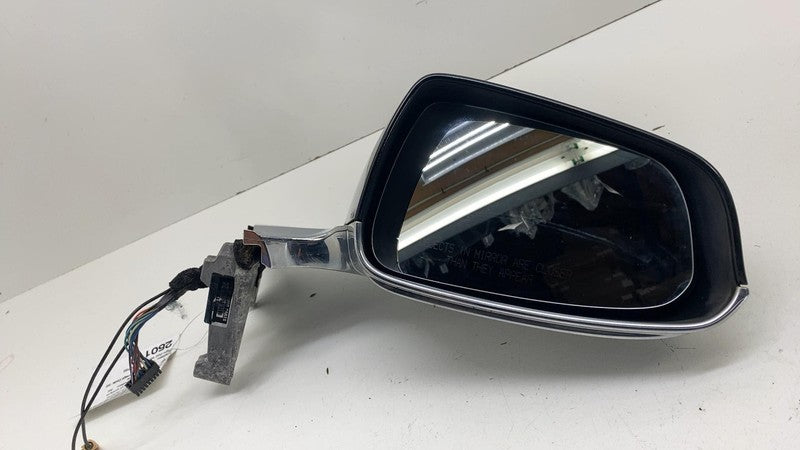 ⭕ 12-15 Model S Passenger Side Exterior Rear View Door Mirror Right Black - PBSB