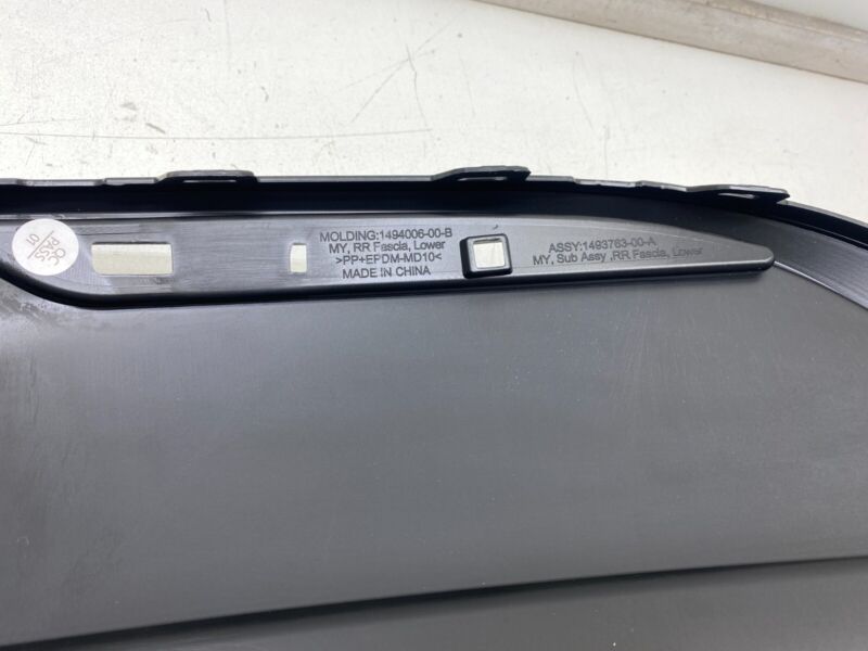 2020-2024 Tesla Model Y Rear Bumper Fascia Lower Valance Diffuser Cover Assembly