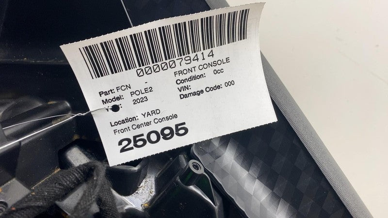 ⭕ 2021-2023 Polestar 2 PS2 Front Center Console w/ Arm Rest & Storage Cup Holder