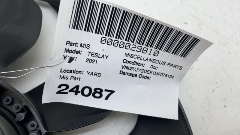 KD954003 ⭕ 2020 2021 2022 2023 Tesla Model Y MY Radiator Cooling Fan Shroud Blade & Motor