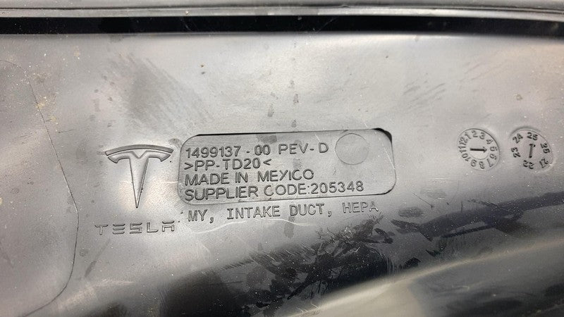 ⭕ 2020-2026 Tesla Model Y MY Front HEPA Cabin HVAC Air Intake Duct 149